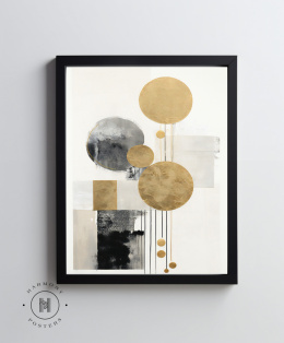 Elegance of Contrasts: Gold and Black in Abstraction