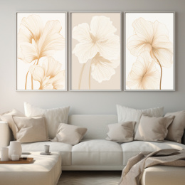 Ethereal flowers - set of 3
