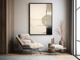 Abstract in neutral colors