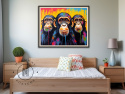 Trzy kolorowe Małpy