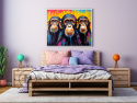 Trzy kolorowe Małpy