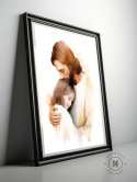 Objęcia Nadziei - Jezus przytulający dziewczynkę