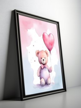 Teddy Bear with heart-shaped balloon